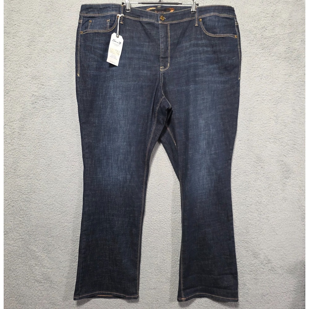 Seven 7 Womens Bootcut Jeans Plus Size 26 Dark Denim NWT‎ Lane Bryant